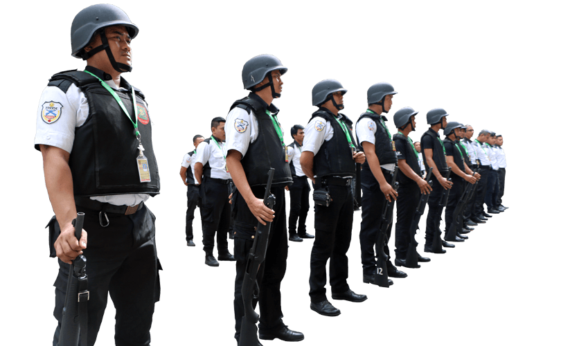 Shield Force armed rifle security deployment
